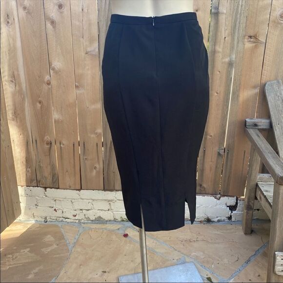 Laundry by Shelli Segal black vintage midi skirt size 2 - Picture 5 of 8